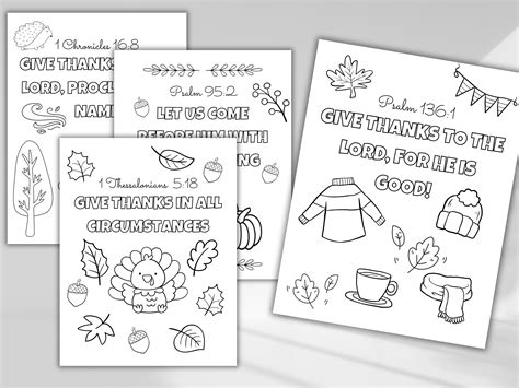 Thanksgiving Bible Craft for Kids Bible Verse Coloring Printable Sunday ...