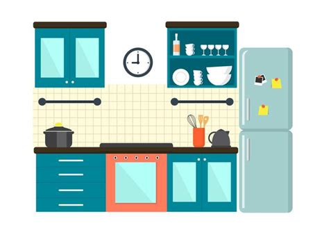 Free Kitchen Illustration 110996 Vector Art at Vecteezy