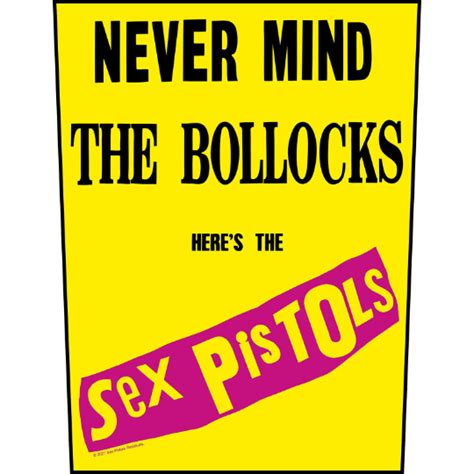 Sex Pistols Back Patch Never Mind The Bollocks Steamretro