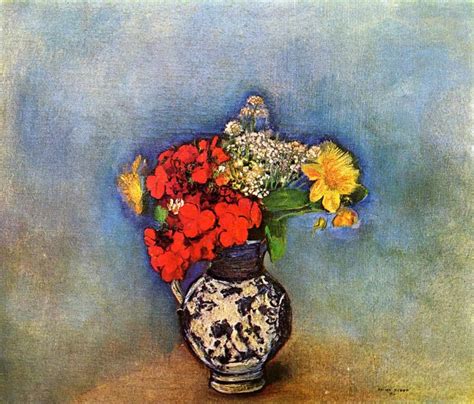 Geraniums Painting Odilon Redon Oil Paintings