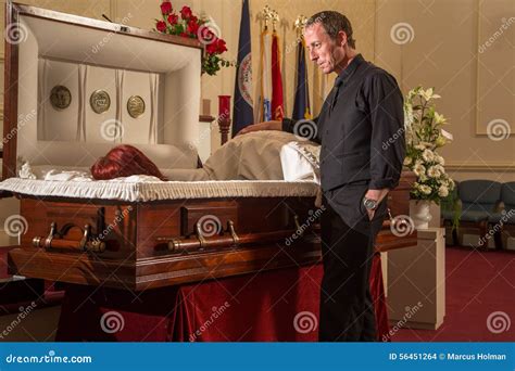 Open casket viewing stock photo. Image of funeral, dying - 56451264