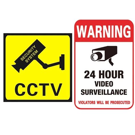 Printable Video Surveillance Signs Original Quality