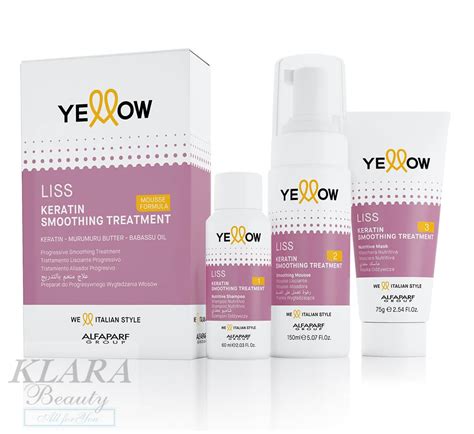 Alfaparf Yellow Liss Keratin Smoothing Treatment Yellow Form