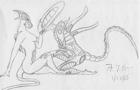 Rule 34 00s 2000s 2005 20th Century Fox Alien Alien Franchise Anthro Breasts Male Xenomorph