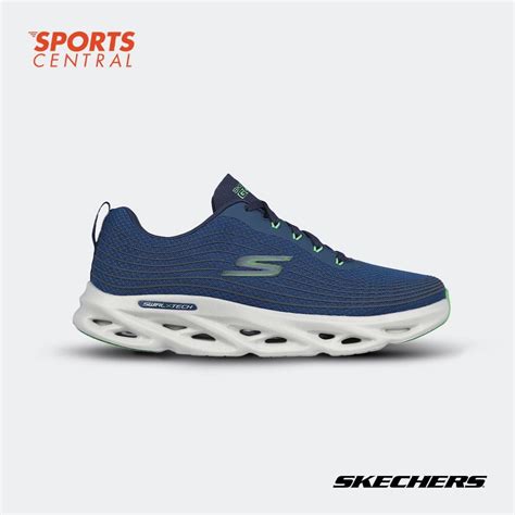 Skechers Men Go Run Swirl Tech Speed Hap Nvy Navy Textile