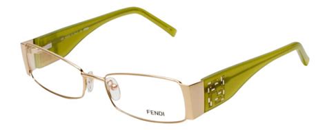 Fendi Designer Eyeglasses F923r 714 In Gold Green 52mm Rx Bi Focal Speert International