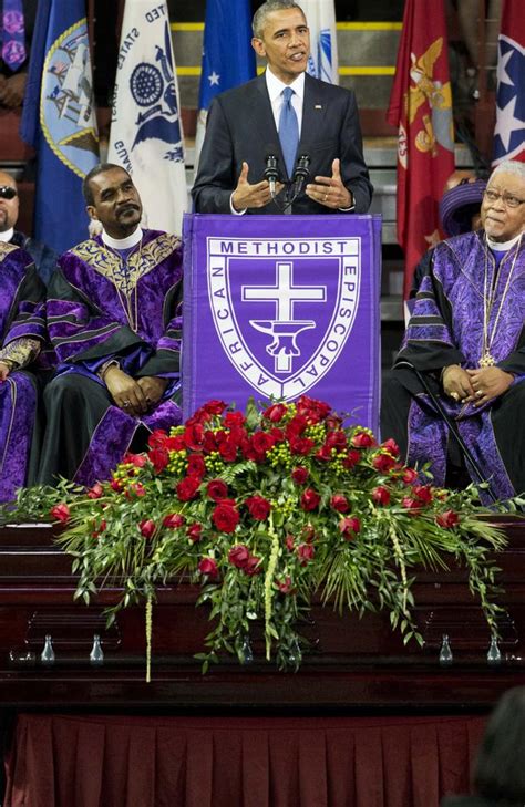 Barack Obama Sings Amazing Grace At Funeral For Charleston Pastor