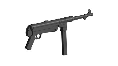 Obj File Mp 40 Submachine Gun・3d Printing Design To Download・cults