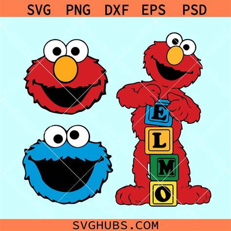 Sesame Street Svg Bundle Sesame Street Svg Cookie Monster Svg Disney