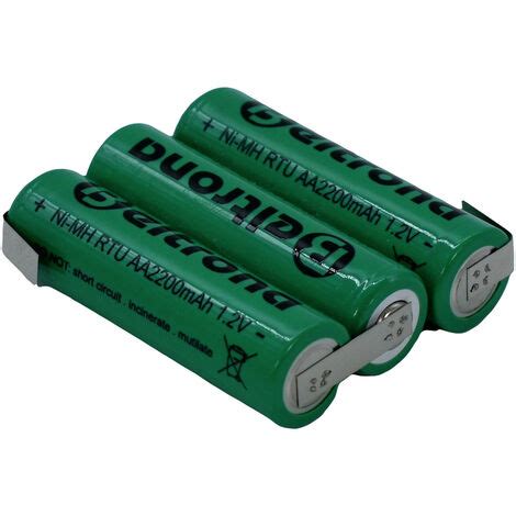 Beltrona RTU3AAZ Akkupack 3x Mignon AA Z Lötfahne NiMH 3 6 V 2200 mAh