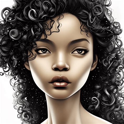 Beautiful Black Girl Graphic · Creative Fabrica