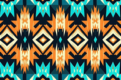 Tribal Vector Ornament Seamless African Pattern Ethnic Carpet With