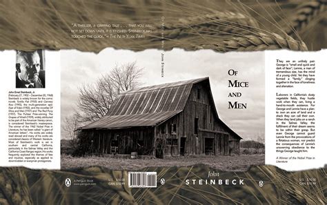 Of Mice and Men book cover on Behance