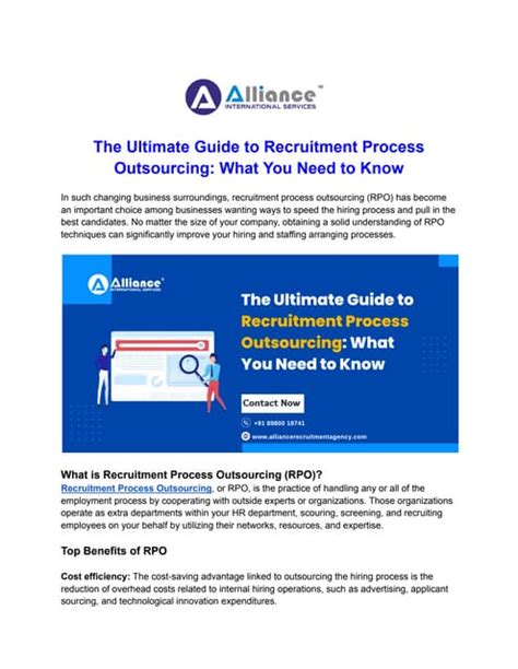 The Ultimate Guide To Recruitment Process Outsourcing What You Need To