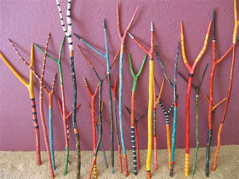 wood stick art  ida barrera blog