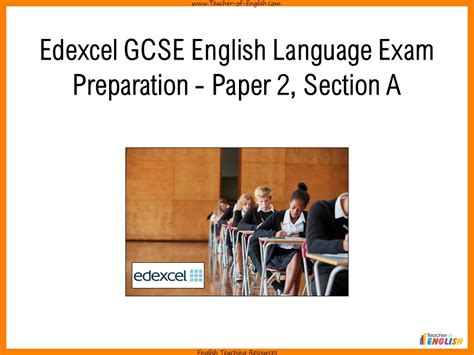 Edexcel Gcse English Language Exam Preparation Bundle Paper