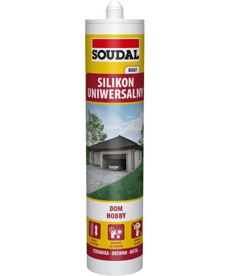 Silikon uniwersalny biały 280 ml Soudal Bricomarche pl