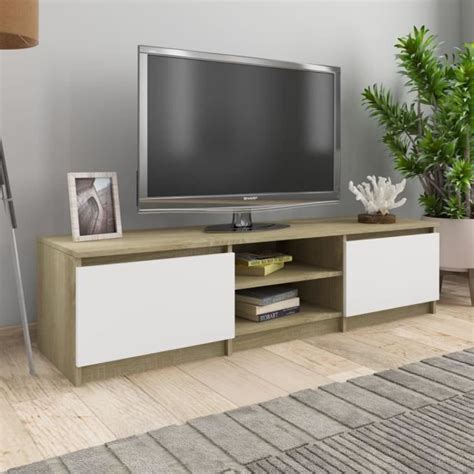 Meuble Tv Ovonni Banc Tv Meuble De Salon Blanc Bois X X