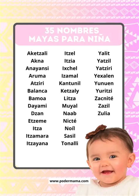 35 Hermosos nombres mayas para niña Poder Mamá