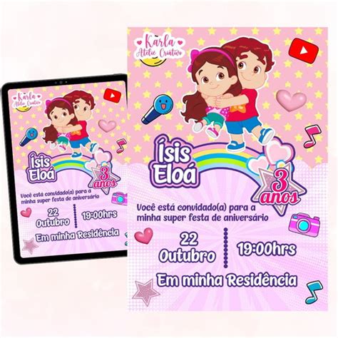 Convite Digital Maria Clara E Jp Elo Produtos Especiais