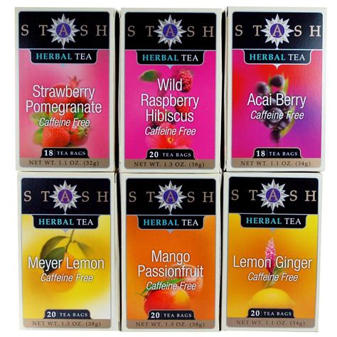 Stash Tea Lemon Ginger Herbal Tea 20 Tea Bags Pack Of 6 Amazonca