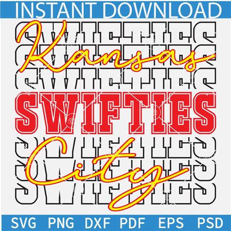 Kansas city swifties SVG, Kansas city swifties Stacked SVG, Stacked Swifties SVG