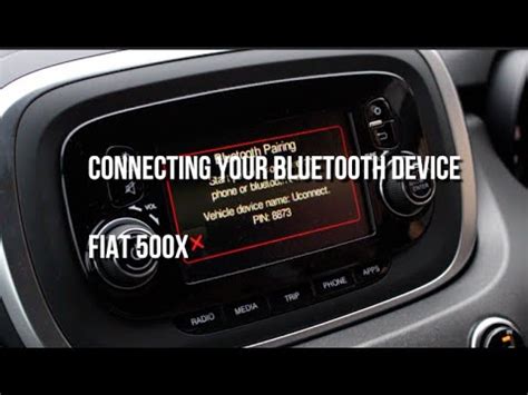 Fiat 500x Connecting A Bluetooth Device YouTube