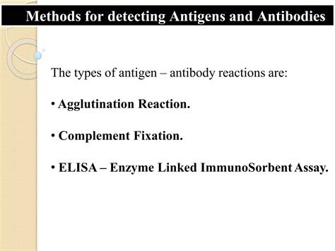 Methods for detecting antigens and antibodies | PPT