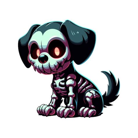 Premium Vector Spooky Puppy Vector Illustration