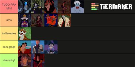 disney vilões Tier List Community Rankings TierMaker