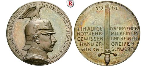 Brandenburg Preussen K Nigreich Preussen Wilhelm Ii Silbermedaille