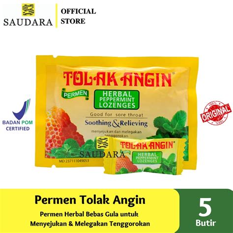 Jual Tolak Angin Permen Mint Bebas Gula S Tolak Angin Permen S