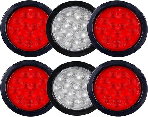 Amazon Red White Inch Round Led Trailer Tail Lights Led