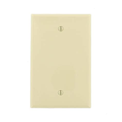 Leviton 1 Gang Ivory Blank Plate Nylon Midwaymidsize Wall Plate 1 Pack 0pj13 00i R51 0pj13