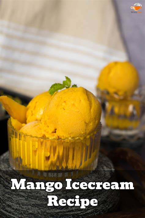 How To Make Mango Ice Cream At Home Easy 2 Ingredients Mango Ice Cream