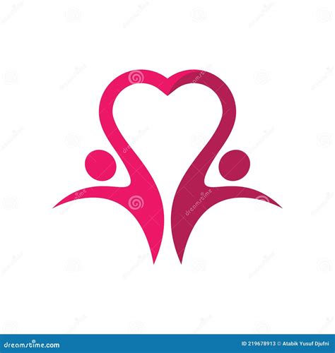 Giving Love Logo and Symbol Stock Vector - Illustration of happiness ...