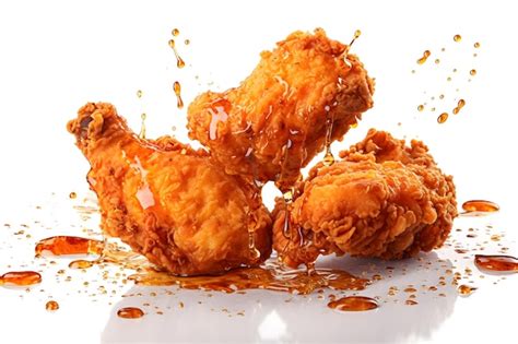 Premium AI Image Golden Brown Delicious Crispy Fried Chicken