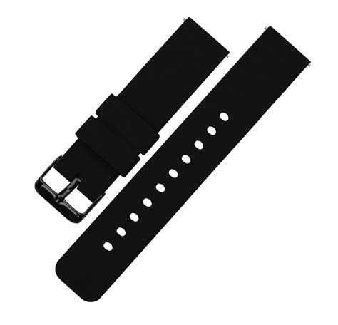 Black Silicone Watch Strap Black Rubber Watch Bands From Barton Barton Watch Bands