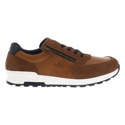 Sneakers Cuir Rieker Marron Adulte Lacets Mixte Marron