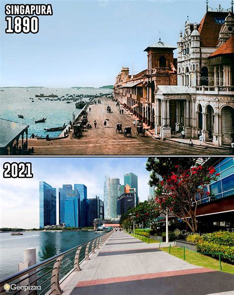 Famous Cityscapes In The World With Then vs. Now Photos