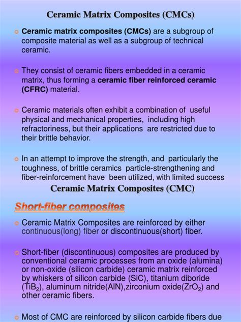 Week 9 - Ceramic Matrix Composite | PDF | Composite Material | Ceramics