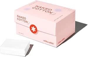 Amazon White Rabbit Naked Cotton 經典 優質臉部化妝棉 適用於卸妝爽膚水面膜