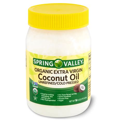 Spring Valley Organic Extra Virgin Coconut Oil Fl Oz Walmart