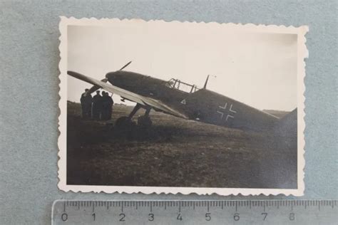 Foto Flugzeug Messerschmitt Bf Me Balkenkreuz Wappen Mailing