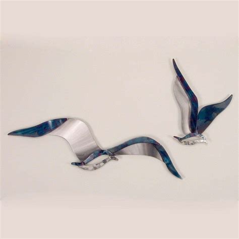 Soaring Seagulls Metal Wall Art Set Of 2 Art Home