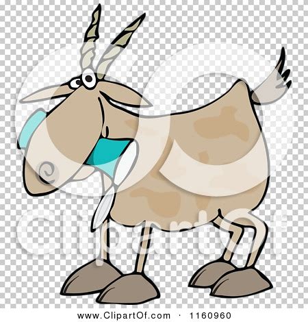 Cartoon of a Goat Eating a Can - Royalty Free Vector Clipart by djart ...