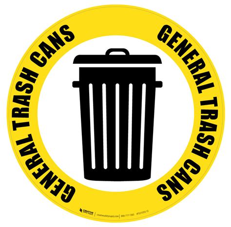 Trash And Garbage Signs Creative Safety Supply