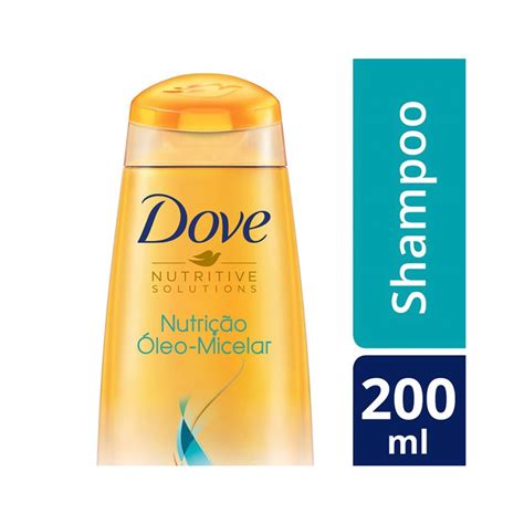 Shampoo Dove Nutrição Óleo Micelar 200ml P7891150055186 Shampoo Dove Nutrição Óleo Micelar