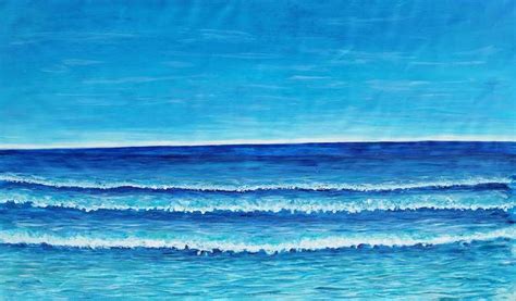 Blue Waves Painting by Mirit Orly Levin | Saatchi Art