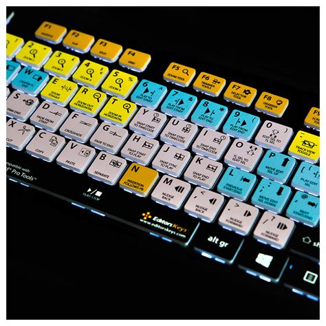 Editors Keys Backlit PC Keyboard for Pro Tools at Gear4music